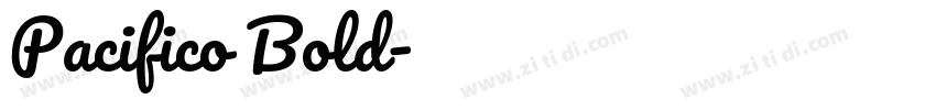 Pacifico Bold字体转换